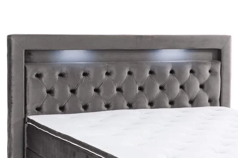 Kontinentalseng Cloud47 Francisco Sengepakke Mørkegrå Skuffer - Møbler - Senge - Seng med opbevaring