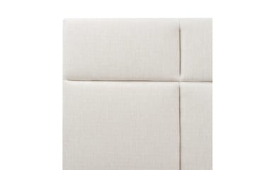 Seng med opbevaring Lagord - Off-white, Sort, 180x200 cm - Møbler - Senge - Sengeramme & sengestel