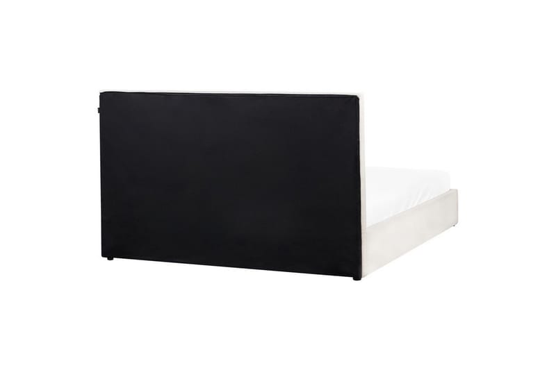 Seng med opbevaring Lagord - Off-white, Sort, 180x200 cm - Møbler - Senge - Sengeramme & sengestel