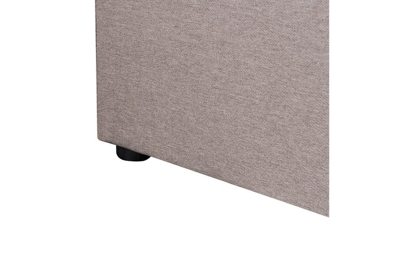 Seng med opbevaring Lagord - Taupe, sort, 160x200 cm - Møbler - Senge - Sengeramme & sengestel