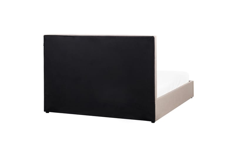 Seng med opbevaring Lagord - Taupe, sort, 160x200 cm - Møbler - Senge - Sengeramme & sengestel