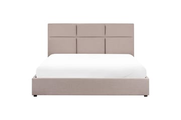 Seng med opbevaring Lagord - Taupe, sort, 180x200 cm - Møbler - Senge - Sengeramme & sengestel