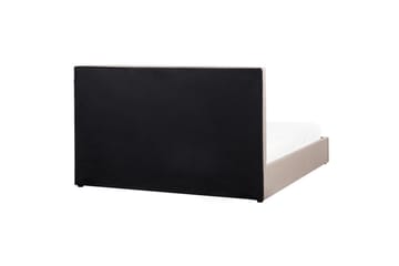 Seng med opbevaring Lagord - Taupe, sort, 180x200 cm - Møbler - Senge - Sengeramme & sengestel