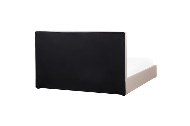 Seng med opbevaring Lagord - Taupe, sort, 180x200 cm - Møbler - Senge - Sengeramme & sengestel