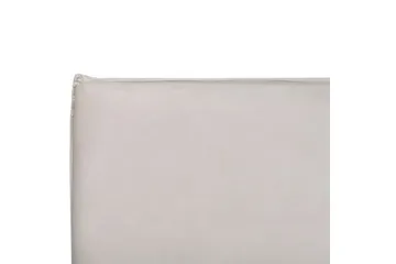 Seng med opbevaring Lavaur - Hvid/Fløjl, 160x200 cm - Møbler - Senge - Sengeramme & sengestel