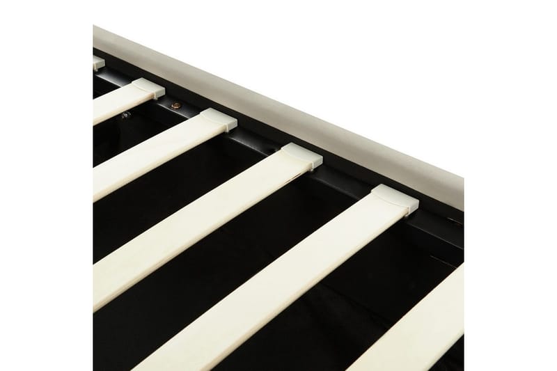 Seng med opbevaring Lavaur - Taupe/Fløjl, 180x200 cm - Møbler - Senge - Sengeramme & sengestel