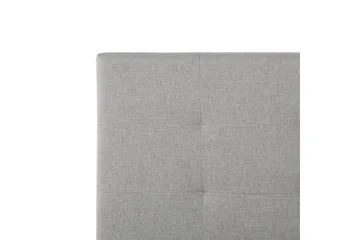 Seng med opbevaring Lorient - Grå/Polyester, Grå/polyester, 180x200 cm - Møbler - Senge - Sengeramme & sengestel