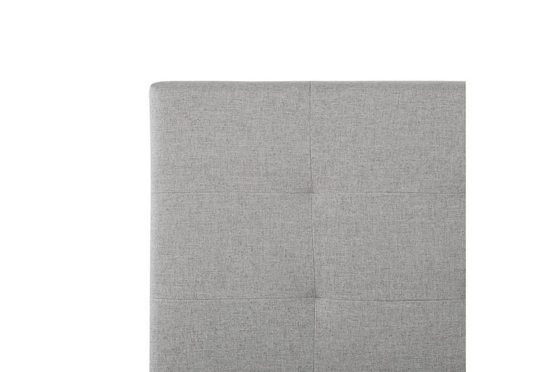 Seng med opbevaring Lorient - Grå/Polyester, Grå/polyester, 180x200 cm - Møbler - Senge - Sengeramme & sengestel