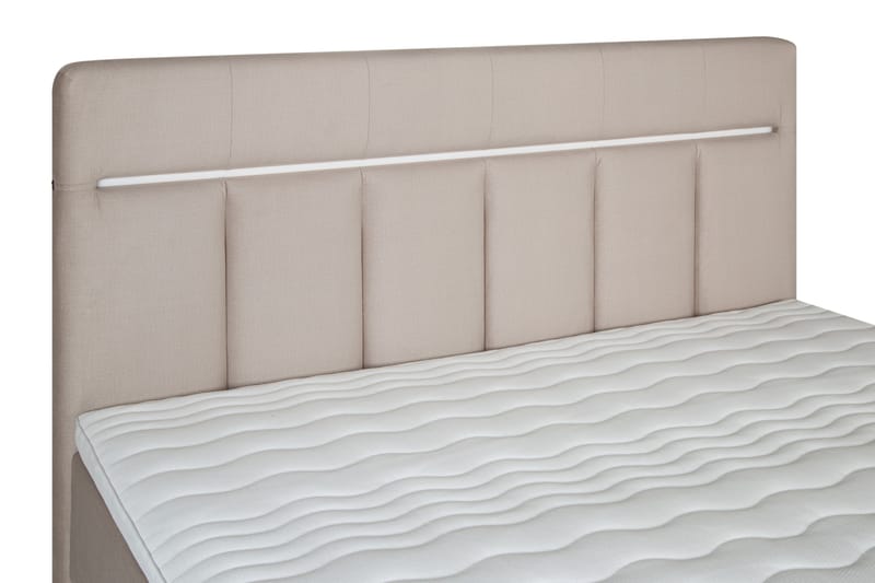 Lysekil Sengepakke Opbevaringsseng 180x200 cm - Beige - Komplet sengepakke - Seng med opbevaring
