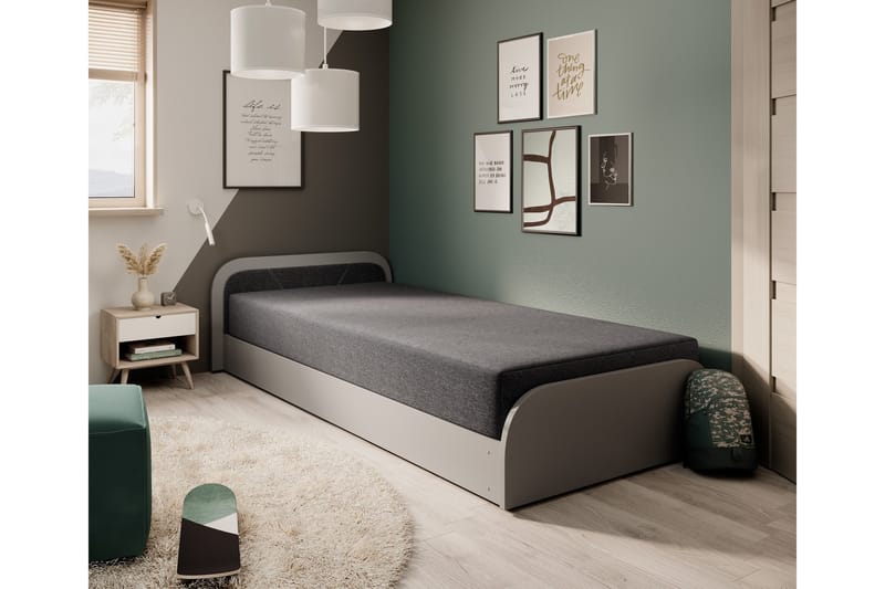 Mayuri Sengepakke Opbevaringsseng 90x180 cm - Grå - Møbler - Senge - Seng med opbevaring