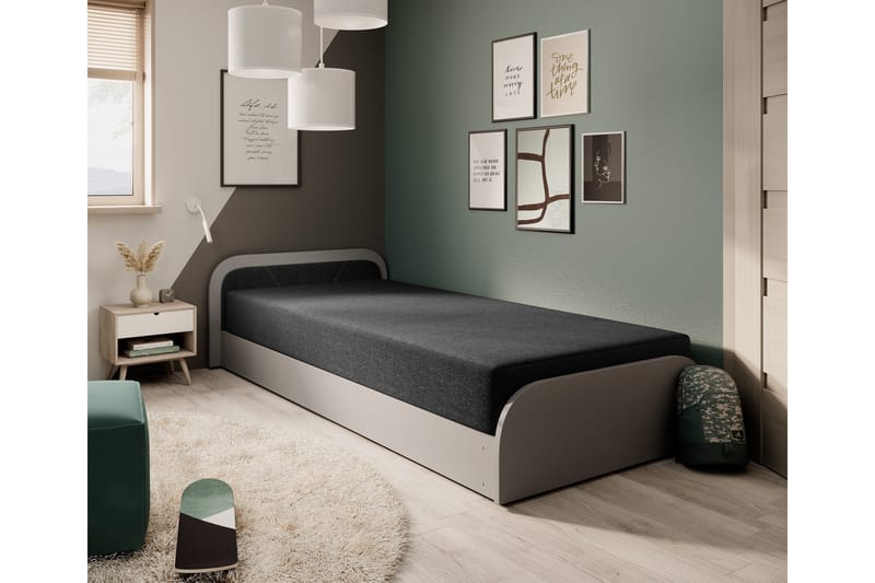 Mayuri Sengepakke Opbevaringsseng 90x180 cm - Grå - Møbler - Senge - Seng med opbevaring