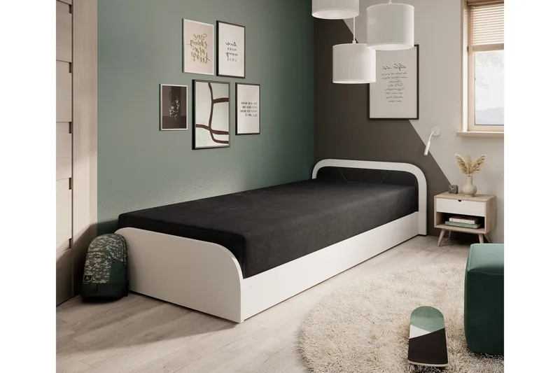 Mayuri Sengepakke Opbevaringsseng 90x180 cm, Hvid