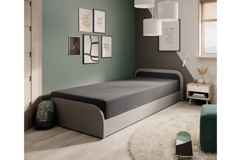 Mayuri Sengepakke Opbevaringsseng 90x180 cm, Hvid