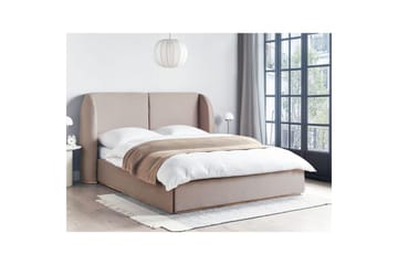 Seng med opbevaring Monestier - Beige, 160x200 cm - Møbler - Senge - Sengeramme & sengestel