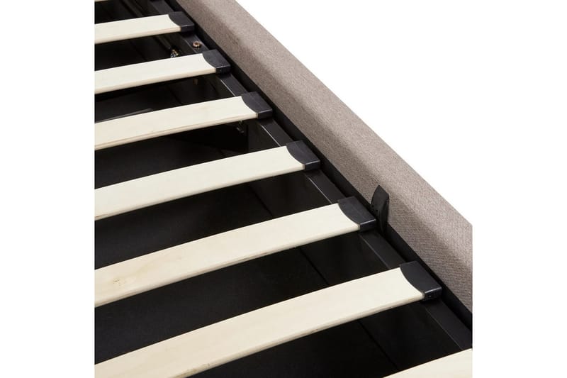 Seng med opbevaring Monestier - Beige, 160x200 cm - Møbler - Senge - Sengeramme & sengestel