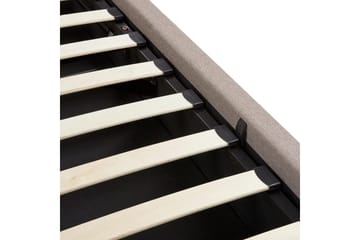 Seng med opbevaring Monestier - Beige, 160x200 cm - Møbler - Senge - Sengeramme & sengestel