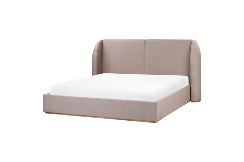Seng med opbevaring Monestier - Beige, 180x200 cm - Møbler - Senge - Sengeramme & sengestel