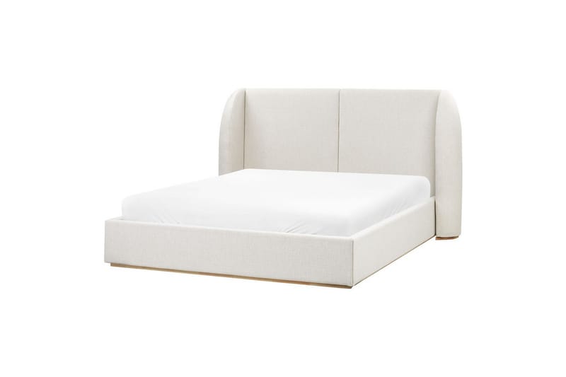 Seng med opbevaring Monestier - Hvid, 160x200 cm - Møbler - Senge - Sengeramme & sengestel