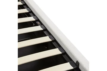 Seng med opbevaring Monestier - Hvid, 180x200 cm - Møbler - Senge - Sengeramme & sengestel