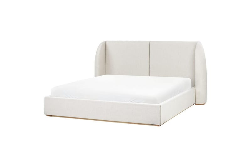 Seng med opbevaring Monestier - Hvid, 180x200 cm - Møbler - Senge - Sengeramme & sengestel