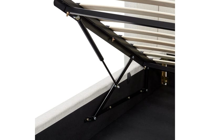 Seng med opbevaring Monestier - Hvid, 180x200 cm - Møbler - Senge - Sengeramme & sengestel