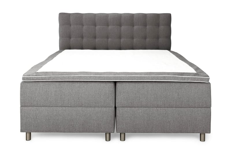Montana Dobbeltseng med Opbevaring 160x200 cm - Grå - Møbler - Senge - Komplet sengepakke