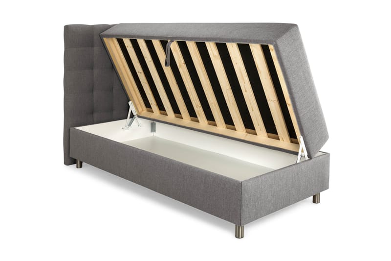 Montana Komplet Sengpakke med Opbevaring 90x200 cm - Grå - Møbler - Senge - Komplet sengepakke
