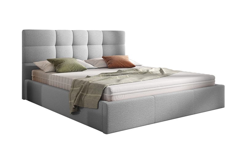 Nieres Opbevaringsseng 180x200 cm - Grå - Møbler - Senge - Seng med opbevaring