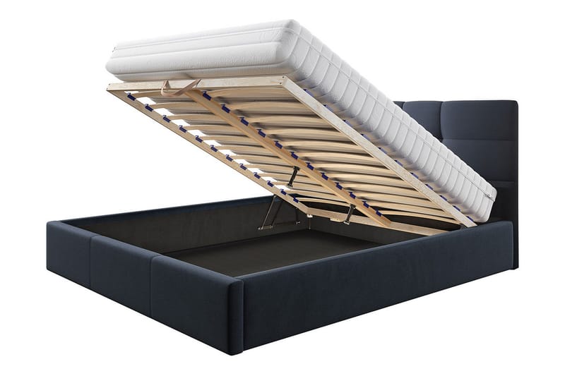 Nieres Opbevaringsseng 180x200 cm - Sort - Møbler - Senge - Seng med opbevaring