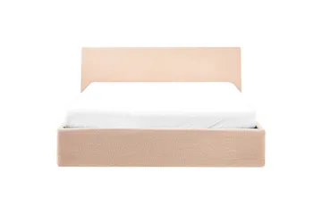 Seng med opbevaring Orbey - Beige, 140x200 cm - Møbler - Senge - Sengeramme & sengestel