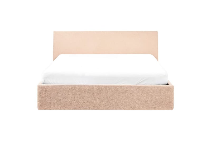 Seng med opbevaring Orbey - Beige, 140x200 cm - Møbler - Senge - Sengeramme & sengestel