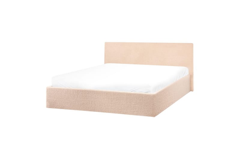 Seng med opbevaring Orbey - Beige, 140x200 cm - Møbler - Senge - Sengeramme & sengestel
