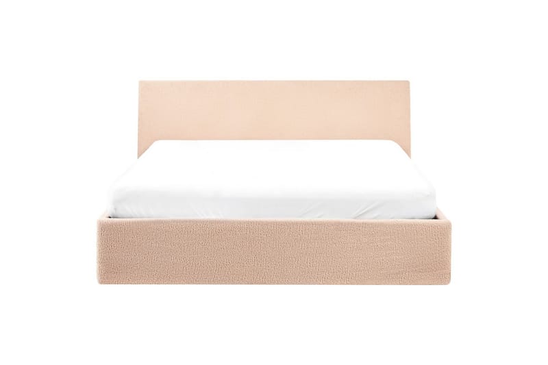 Seng med opbevaring Orbey - Beige, 140x200 cm - Møbler - Senge - Sengeramme & sengestel