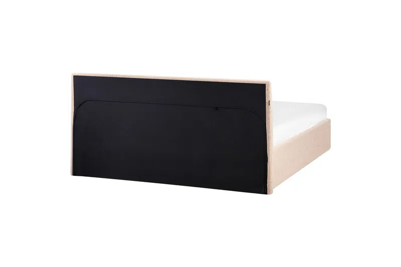 Seng med opbevaring Orbey - Beige, 160x200 cm - Møbler - Senge - Sengeramme & sengestel
