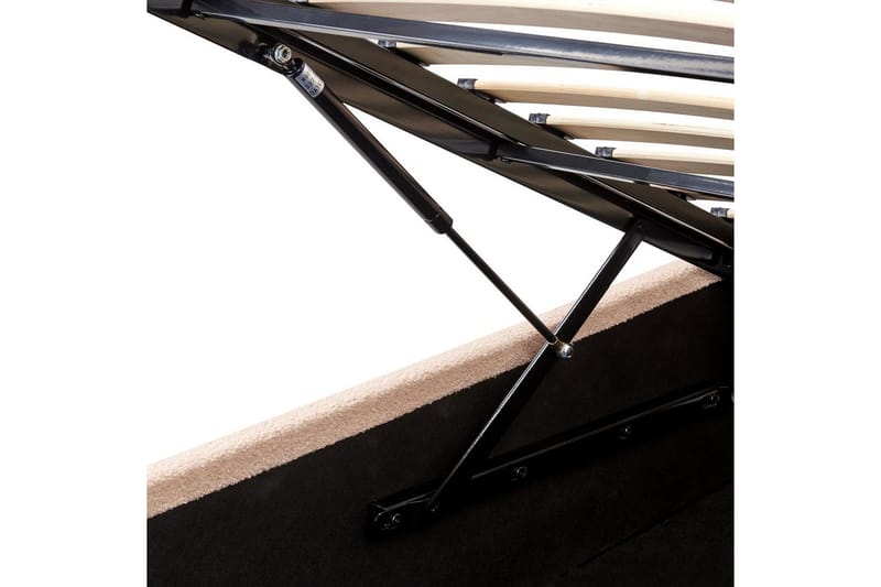 Seng med opbevaring Orbey - Beige, 180x200 cm - Møbler - Senge - Sengeramme & sengestel