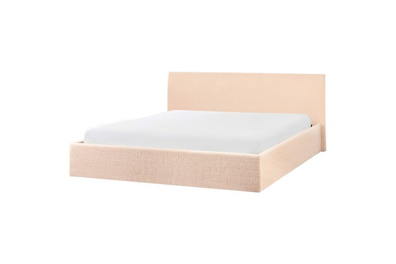 Seng med opbevaring Orbey - Beige, 180x200 cm - Møbler - Senge - Sengeramme & sengestel