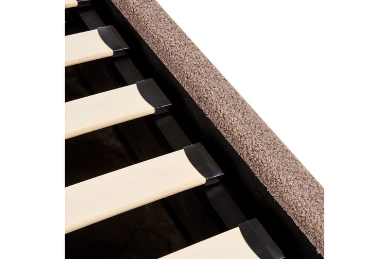 Seng med opbevaring Orbey - Brun, 140x200 cm - Møbler - Senge - Sengeramme & sengestel