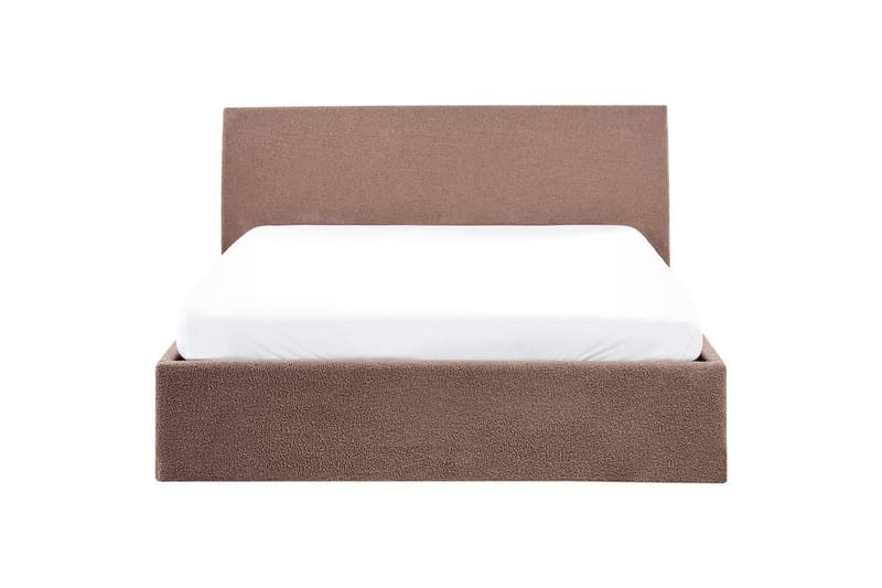 Seng med opbevaring Orbey - Brun, 140x200 cm - Møbler - Senge - Sengeramme & sengestel