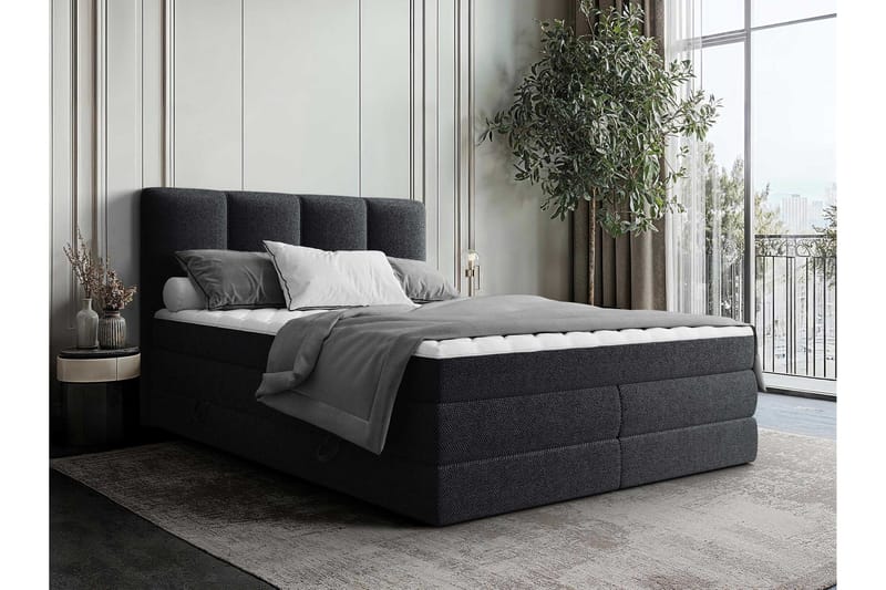 Pinta Opbevaringsseng 180x200 cm - Grå - Møbler - Senge - Seng med opbevaring