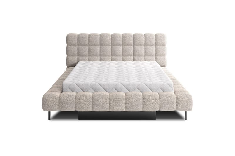 Polstret seng Eltap Magentta - 160x200 cm, Royal 18, Beige - Møbler - Senge - Seng med opbevaring