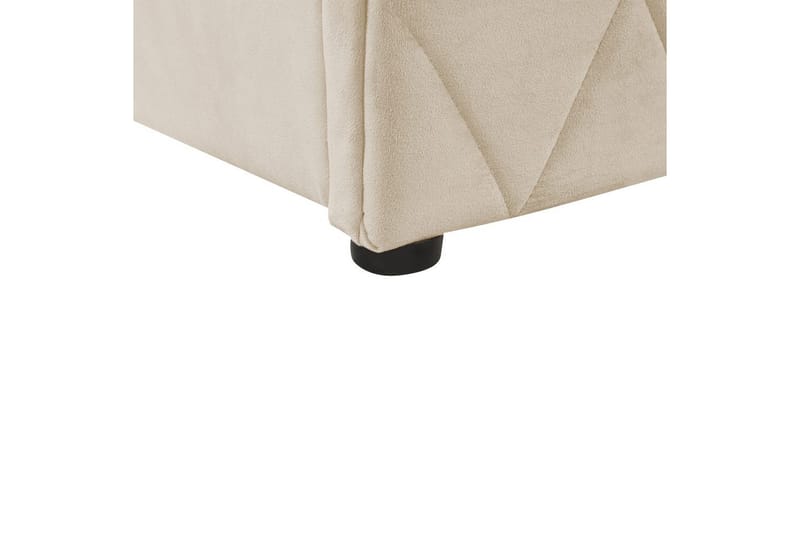 Seng med opbevaring Rochefort - Beige, 140x200 cm - Møbler - Senge - Sengeramme & sengestel