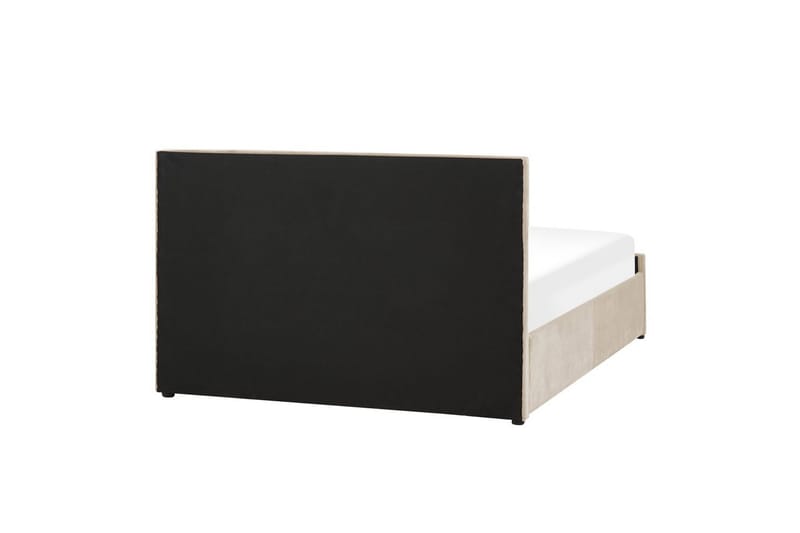 Seng med opbevaring Rochefort - Beige, 140x200 cm - Møbler - Senge - Sengeramme & sengestel