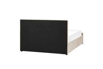 Seng med opbevaring Rochefort - Beige, 140x200 cm - Møbler - Senge - Sengeramme & sengestel