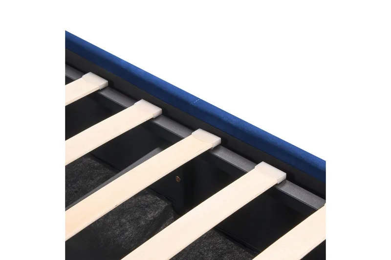 Seng med opbevaring Rochefort - Blå, 140x200 cm - Møbler - Senge - Sengeramme & sengestel