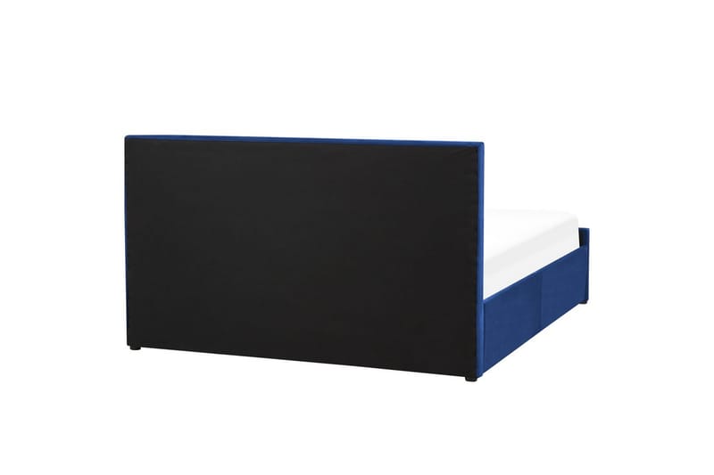 Seng med opbevaring Rochefort - Blå, 160x200 cm - Møbler - Senge - Sengeramme & sengestel