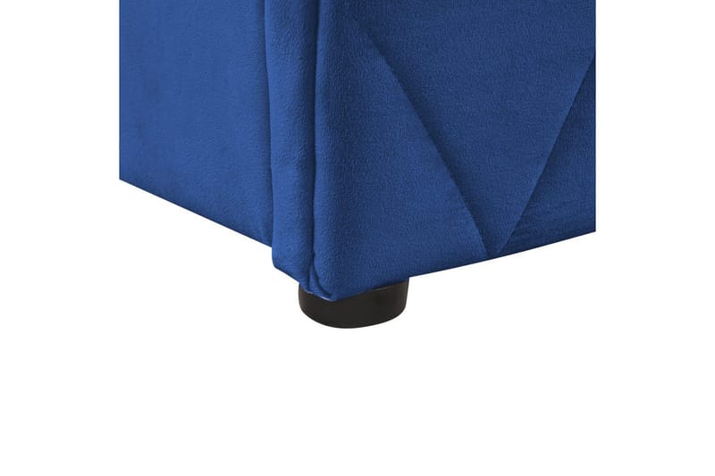 Seng med opbevaring Rochefort - Blå, 180x200 cm - Møbler - Senge - Sengeramme & sengestel