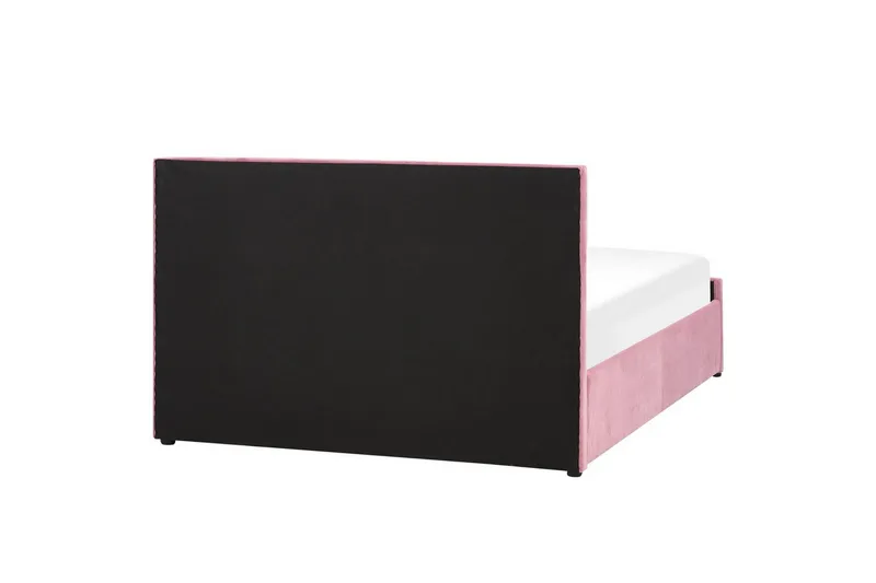 Seng med opbevaring Rochefort - Rosa, 140x200 cm - Møbler - Senge - Sengeramme & sengestel