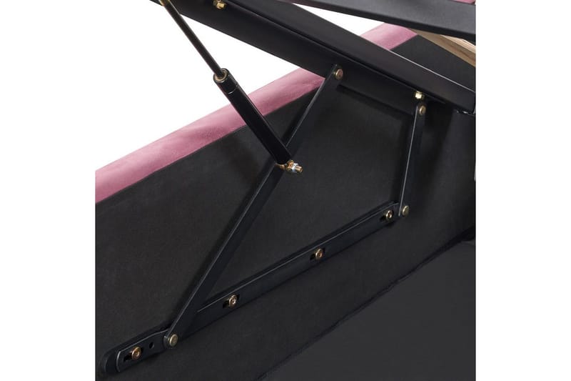 Seng med opbevaring Rochefort - Rosa, 160x200 cm - Møbler - Senge - Sengeramme & sengestel