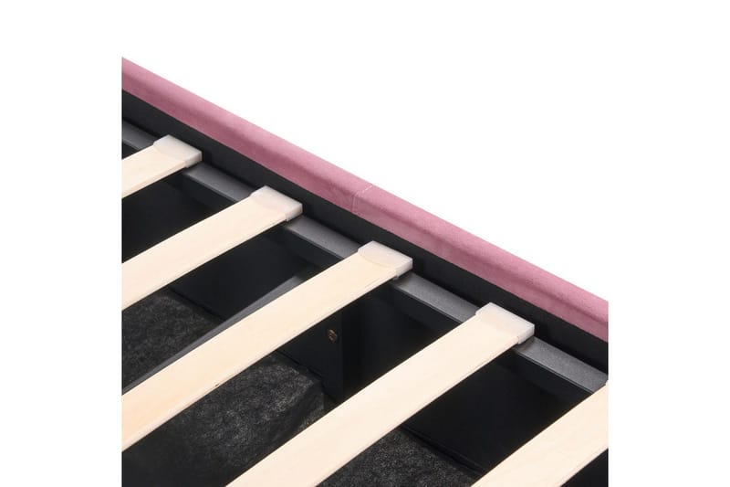Seng med opbevaring Rochefort - Rosa, 160x200 cm - Møbler - Senge - Sengeramme & sengestel