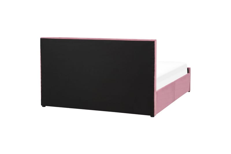 Seng med opbevaring Rochefort - Rosa, 160x200 cm - Møbler - Senge - Sengeramme & sengestel